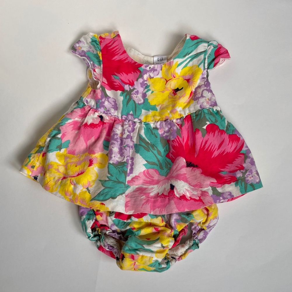 Floral Dress & Bloomers - Baby Gap